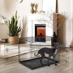 Folding Metal Wire Dog Cage