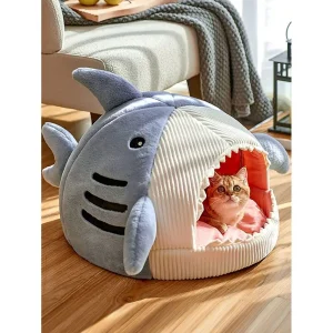 Shark Shaped Cat Dog Bed